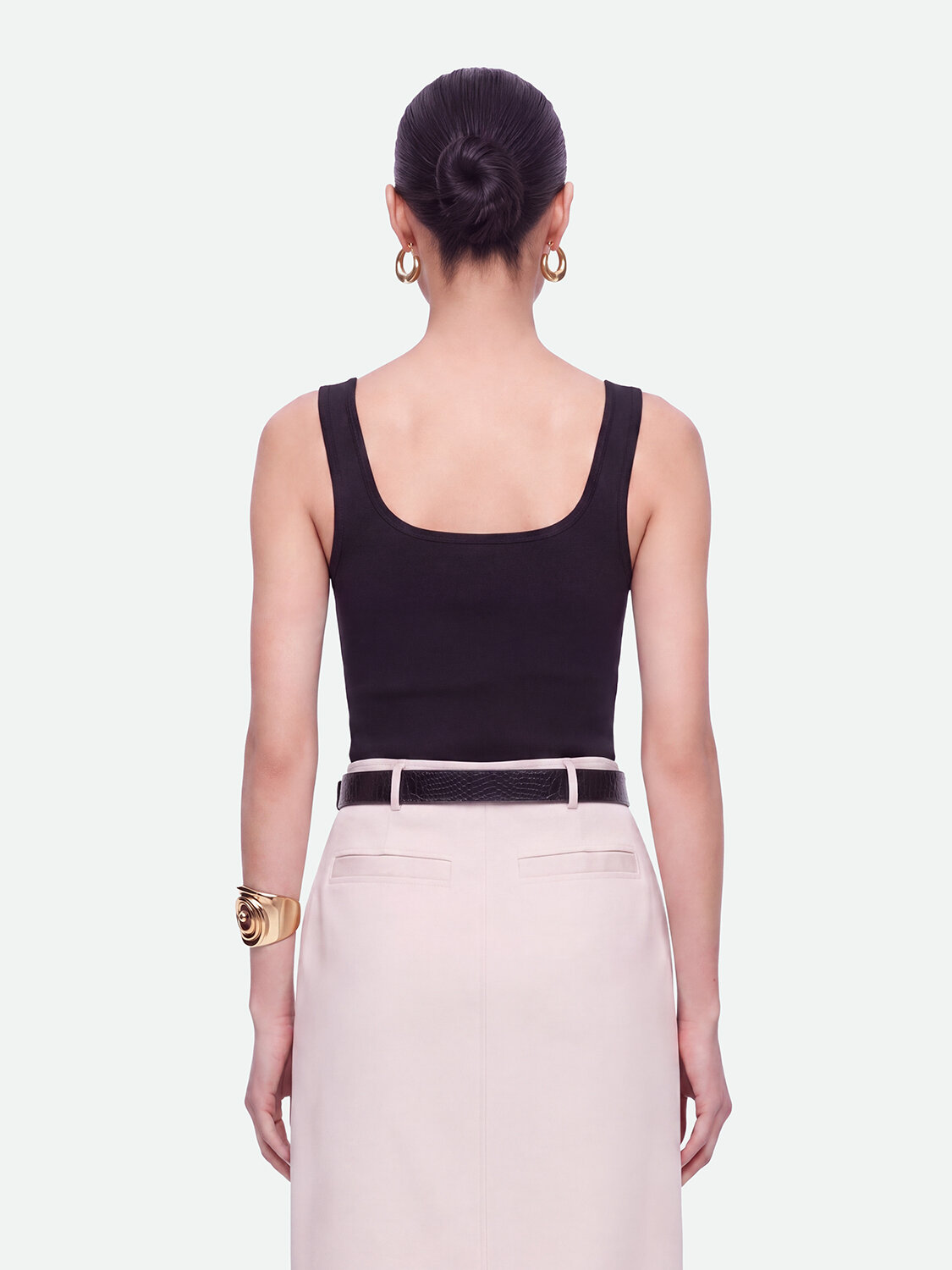 Nocturne Bisiklet Yaka Crop Top