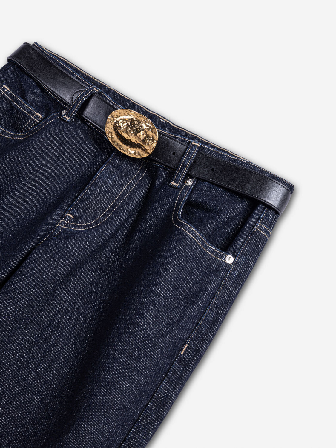 Nocturne Kemerli Jean Pantolon