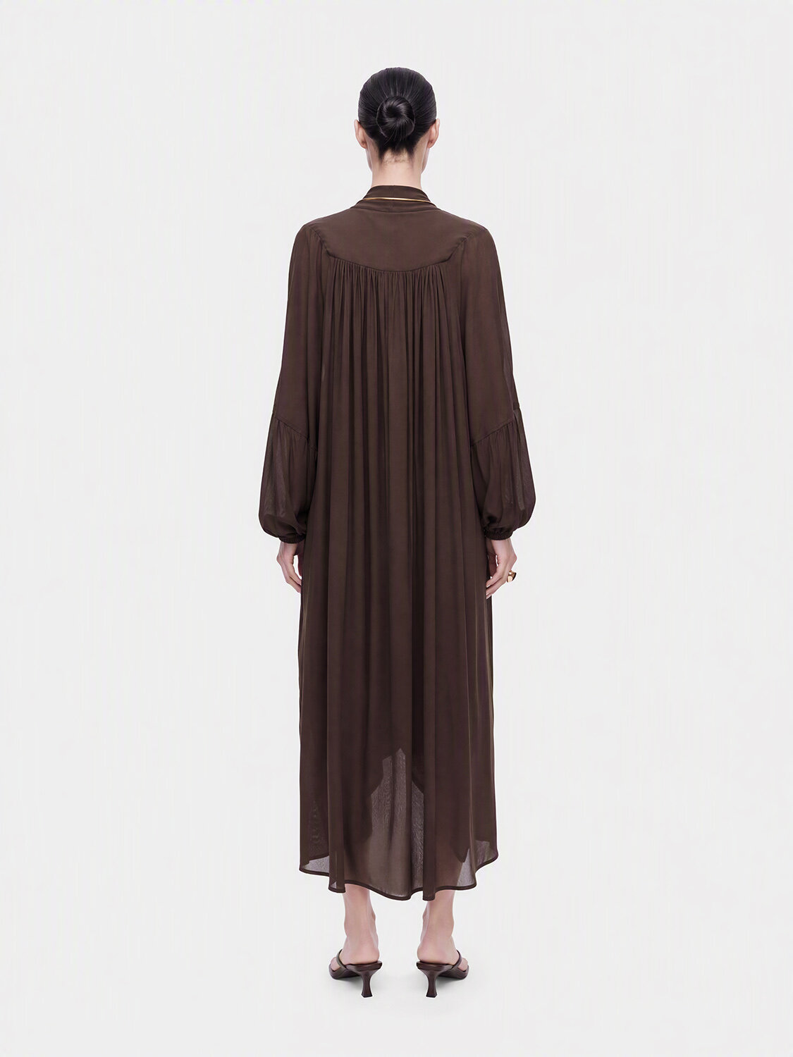 Nocturne Kruvaze Yaka Maxi Elbise