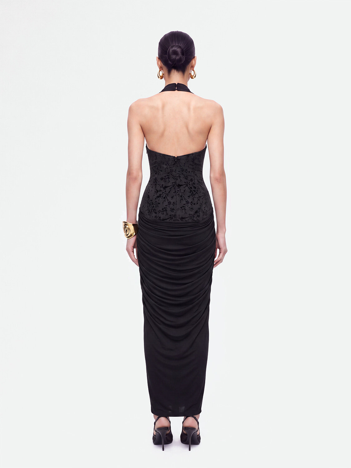 Nocturne Halter Yaka Maxi Elbise