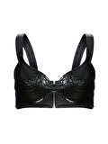 Nocturne Kalp Yaka Rugan Crop Top