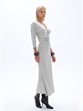 Nocturne Drape Detaylı Elbise