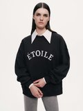 Nocturne Dokuma Yazılı Sweatshirt