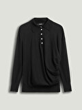 Nocturne Drapeli Polo Yaka Triko
