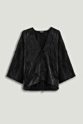 Nocturne Boncuk Brodeli Kimono