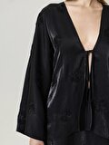 Nocturne Boncuk Brodeli Kimono
