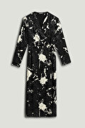 Nocturne Desenli Maxi Elbise