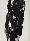 Nocturne Desenli Maxi Elbise