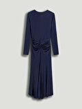 Nocturne Drape Detaylı Maxi Elbise
