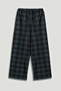 Nocturne Kareli Geniş Paça Pantolon