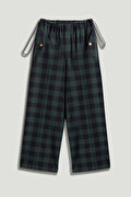 Nocturne Kareli Geniş Paça Pantolon