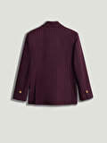 Nocturne Kruvaze Çizgili Blazer Ceket