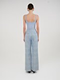 Nocturne Bisiklet Yaka Crop Top