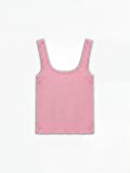Nocturne Bisiklet Yaka Crop Top