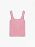 Nocturne Bisiklet Yaka Crop Top