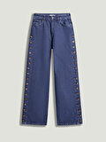 Nocturne Metal Düğme Detaylı Denim Pantolon
