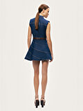 Nocturne Kemer Detaylı Mini Denim Elbise