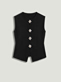 Nocturne Aksesuar Düğme Detaylı Triko