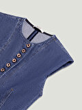 Nocturne Metal Düğmeli Denim Yelek