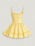 Nocturne Korse Detaylı Mini Tafta Elbise