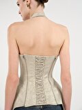 Nocturne Yılan Desenli Balenli Korse Body