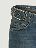 Nocturne Kemer Detaylı Denim Pantolon