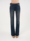 Nocturne Kemer Detaylı Denim Pantolon