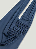 Nocturne Drape Detaylı Halter Yaka Maxi Elbise