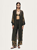 Nocturne Desenli Maxi Kimono