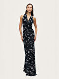 Nocturne Degaje Yaka Maxi Elbise