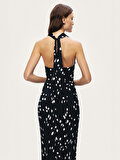 Nocturne Degaje Yaka Maxi Elbise