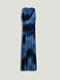 Nocturne Batik Desenli Yırtmaçlı Maxi Elbise