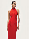 Nocturne Drape Detaylı  Maxi Elbise
