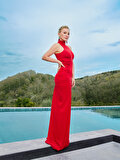 Nocturne Drape Detaylı  Maxi Elbise