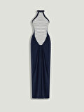 Nocturne Drape Detaylı Halter Yaka Maxi Elbise