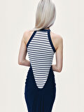 Nocturne Drape Detaylı Halter Yaka Maxi Elbise