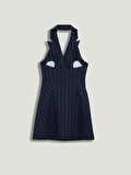Nocturne Kruvaze Halter Yaka Mini Elbise