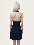 Nocturne Kruvaze Halter Yaka Mini Elbise
