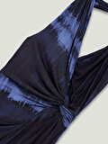 Nocturne Batik Desenli Midi Elbise