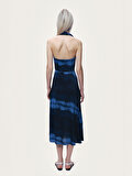 Nocturne Batik Desenli Midi Elbise