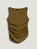 Nocturne Dökümlü Drape Detaylı Bluz