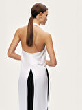 Nocturne Halter Yaka Yırtmaçlı Bluz
