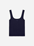Nocturne Bisiklet Yaka Crop Top