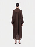 Nocturne Kruvaze Yaka Maxi Elbise