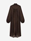 Nocturne Kruvaze Yaka Maxi Elbise