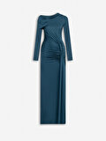 Nocturne Drapeli Maxi Elbise