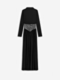 Nocturne Korse Detaylı Maxi Elbise