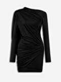 Nocturne Drape Detaylı Mini Elbise