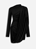 Nocturne Drape Detaylı Mini Elbise