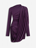 Nocturne Drape Detaylı Mini Elbise